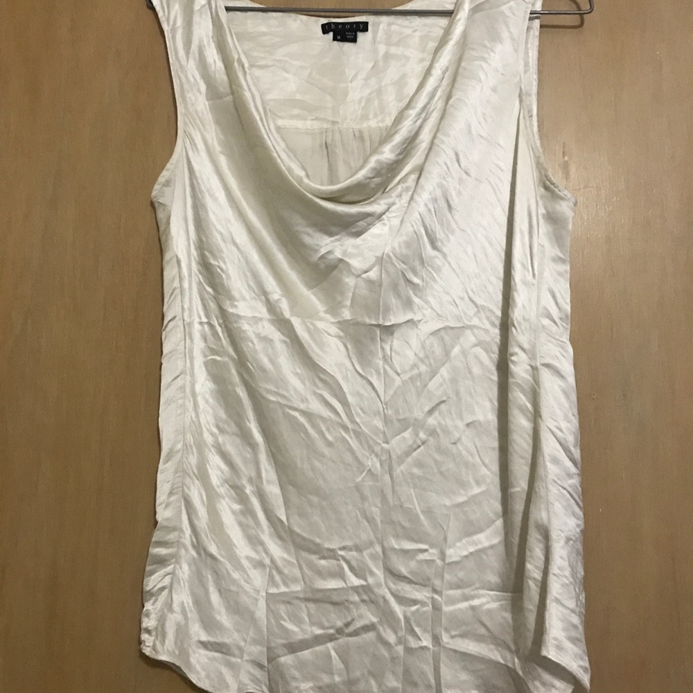 Theory silk blouse.